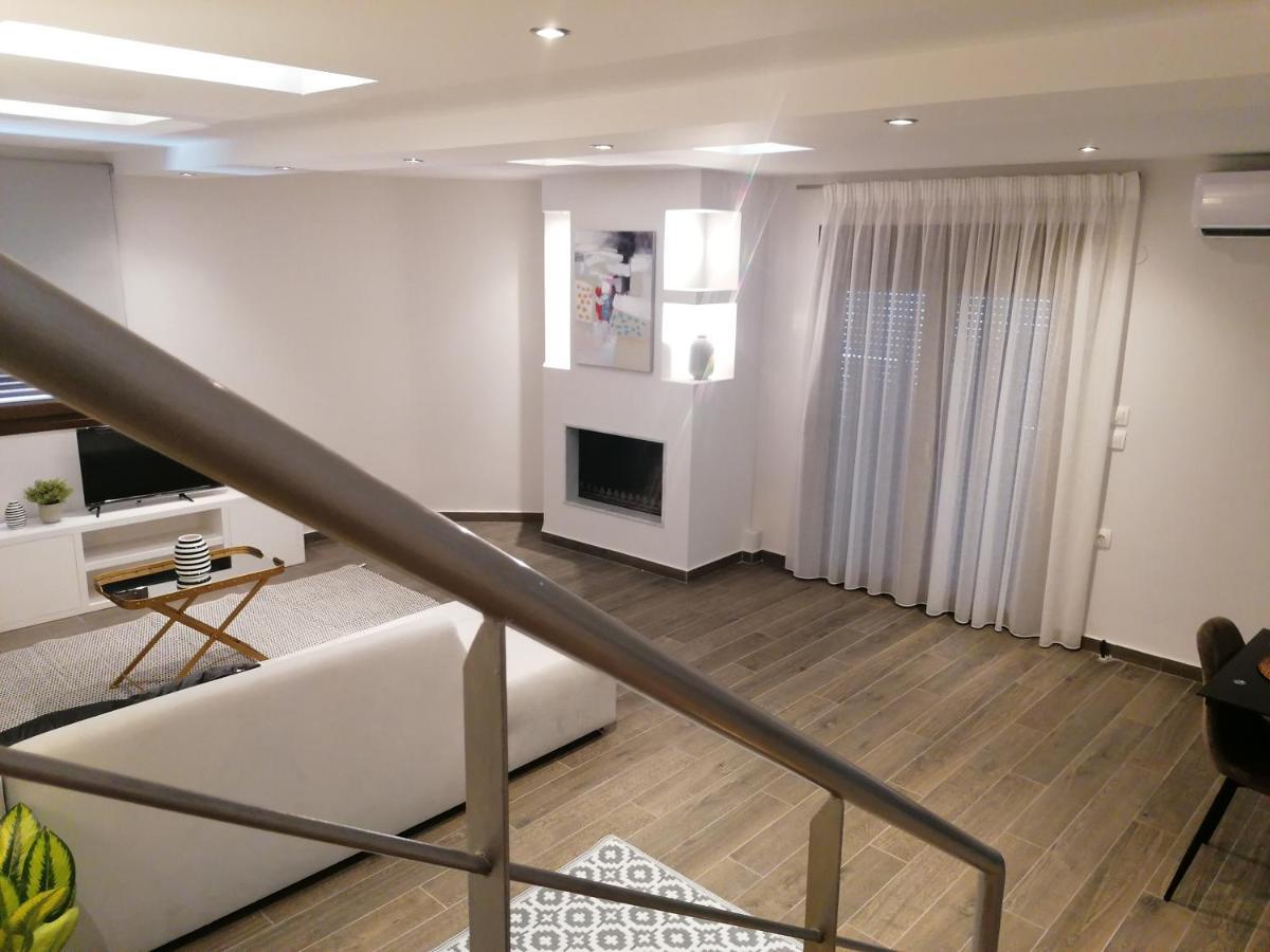 Luxury Sea View Apartment Agía Triás Luaran gambar