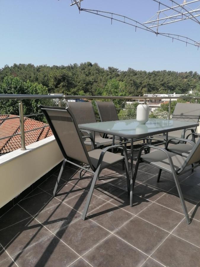 Luxury Sea View Apartment Agía Triás Luaran gambar