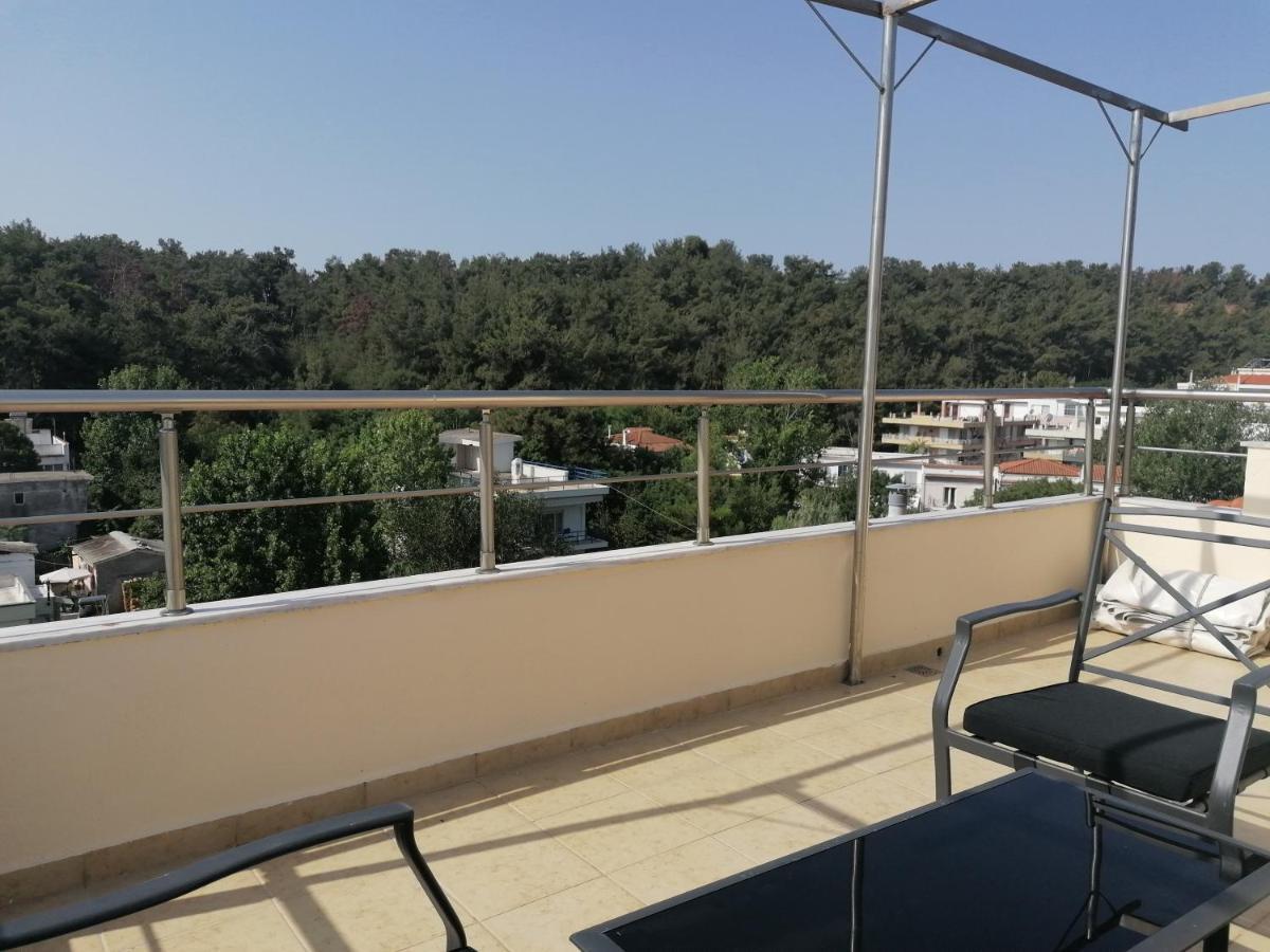 Luxury Sea View Apartment Agía Triás Luaran gambar