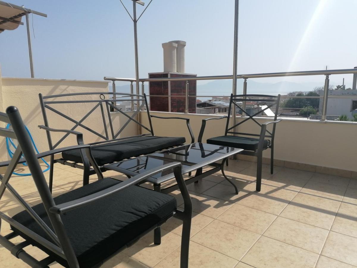 Luxury Sea View Apartment Agía Triás Luaran gambar