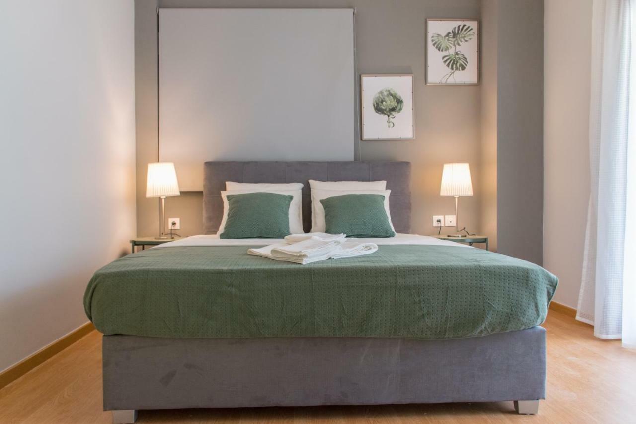 Luxury Sea View Apartment Agía Triás Luaran gambar