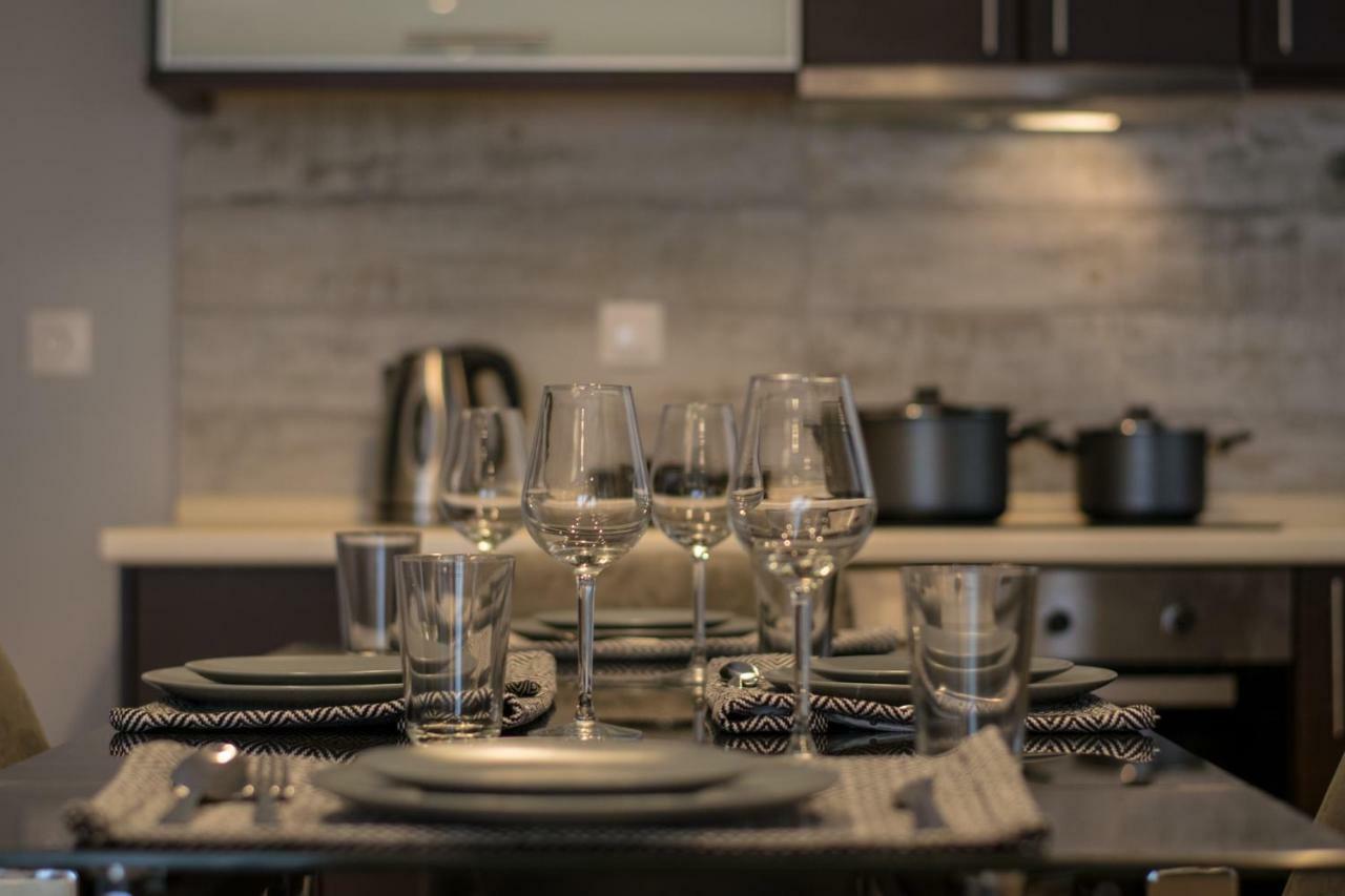 Luxury Sea View Apartment Agía Triás Luaran gambar