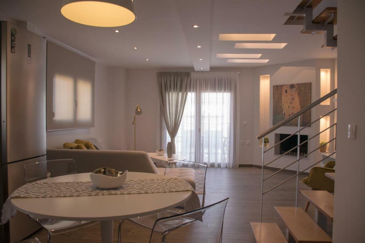 Luxury Sea View Apartment Agía Triás Luaran gambar