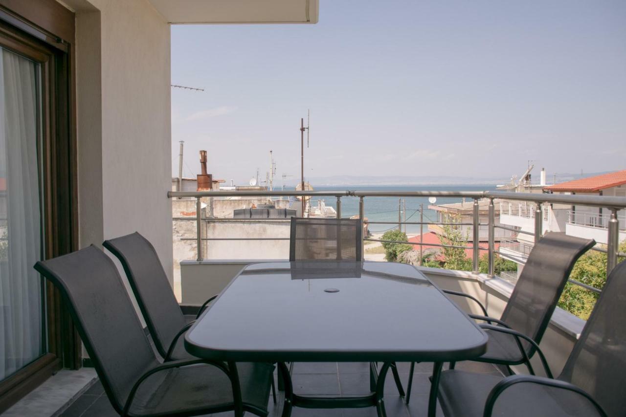 Luxury Sea View Apartment Agía Triás Luaran gambar